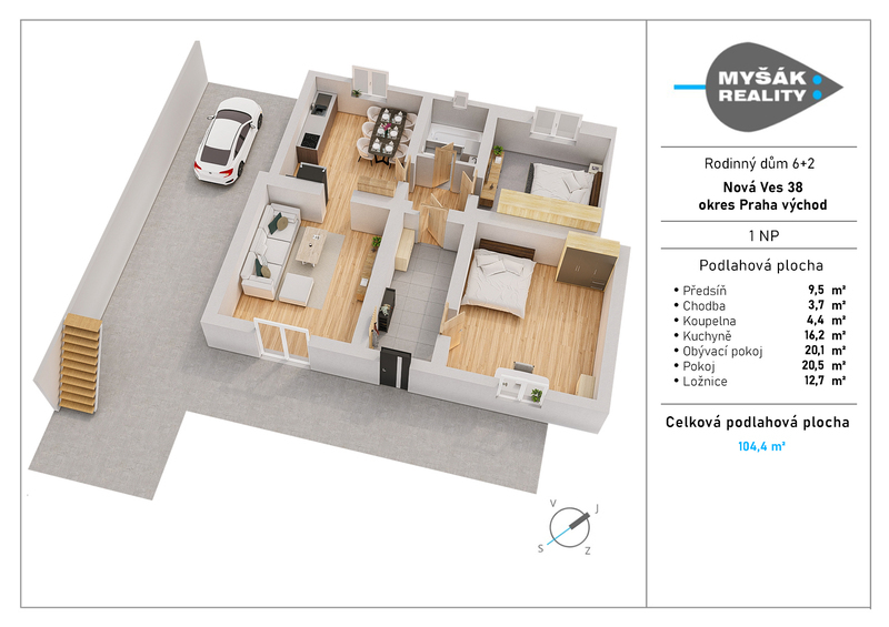 Prodej dvougeneračního domu 6+2