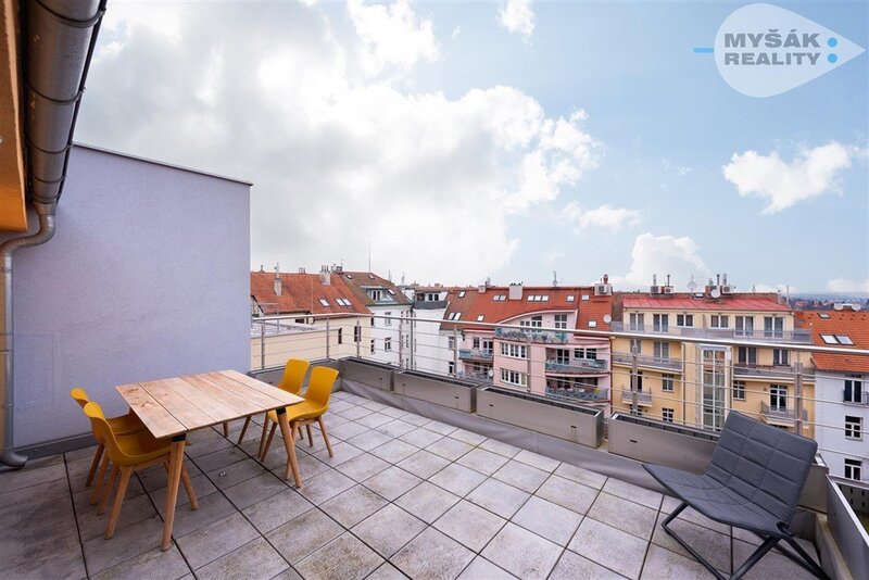 Prodej bytu 3kk/terasa, 2 GS, novostavba - Břevnov