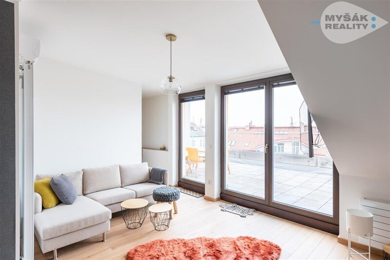 Prodej bytu 3kk/terasa, 2 GS, novostavba - Břevnov