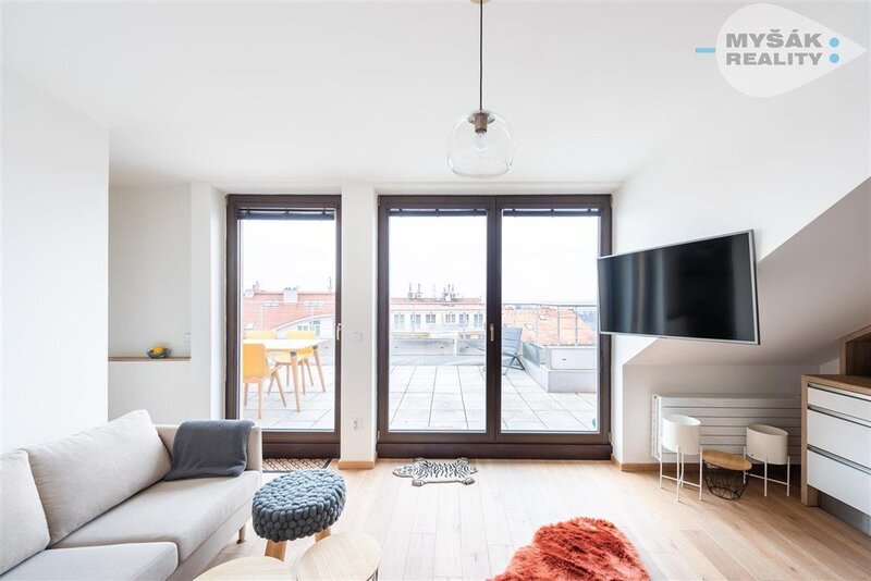 Prodej bytu 3kk/terasa, 2 GS, novostavba - Břevnov