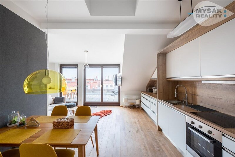 Prodej bytu 3kk/terasa, 2 GS, novostavba - Břevnov