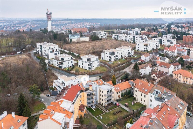 Prodej bytu 3kk/terasa, 2 GS, novostavba - Břevnov