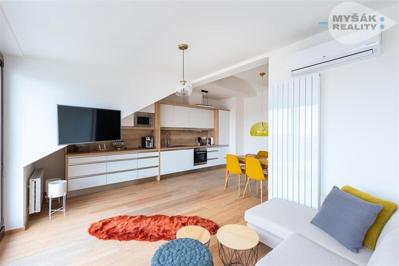 Prodej bytu 3kk/terasa, 2 GS, novostavba - Břevnov