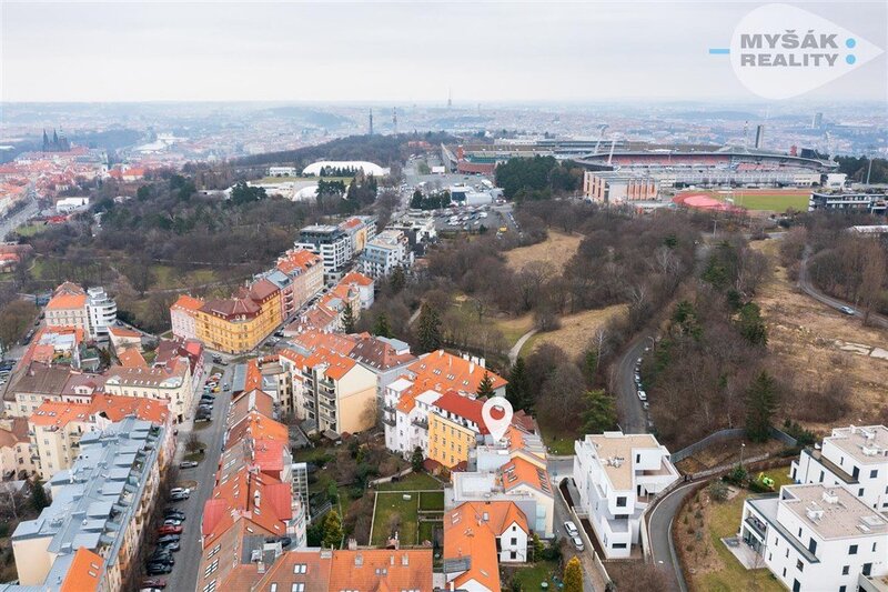 Prodej bytu 3kk/terasa, 2 GS, novostavba - Břevnov