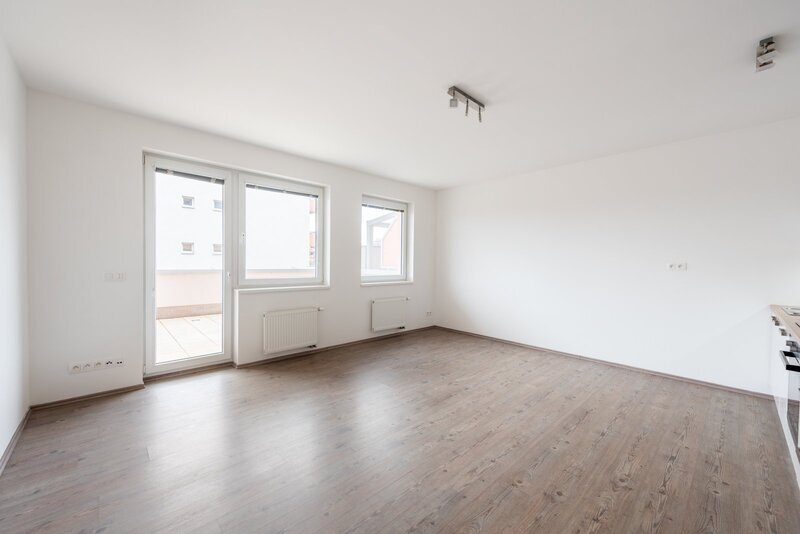 Prodej bytu 1+kk s terasou a garážovým stáním, novostavba, Praha 9