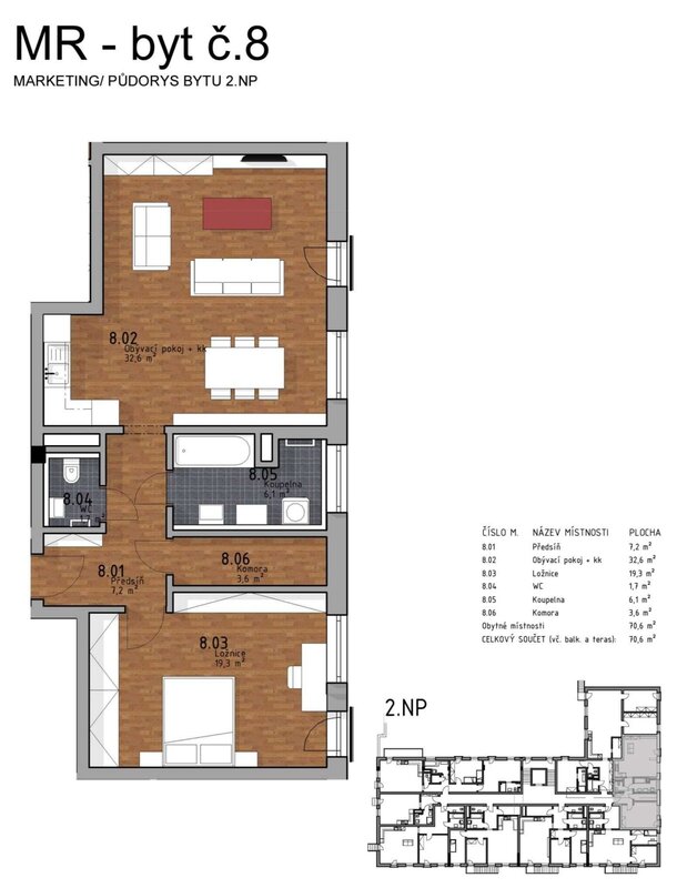 Prodej bytu v OV 2+kk Vrchlického 3318, Kladno